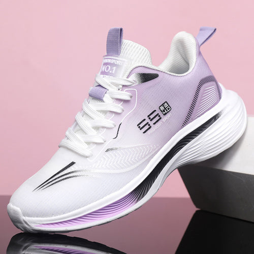 Damen Sportliche Leichtgewicht Sneakers mit atmungsaktiver Konstruktion und flexiblem Dämpfungssystem EB