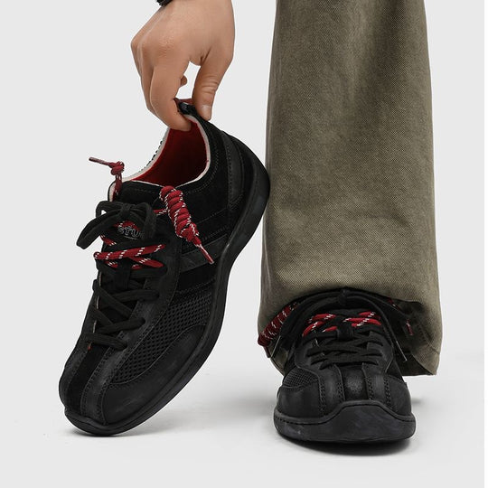 Damen Sportliche Sneaker mit atmungsaktiven Elementen und individueller Schnürung EB