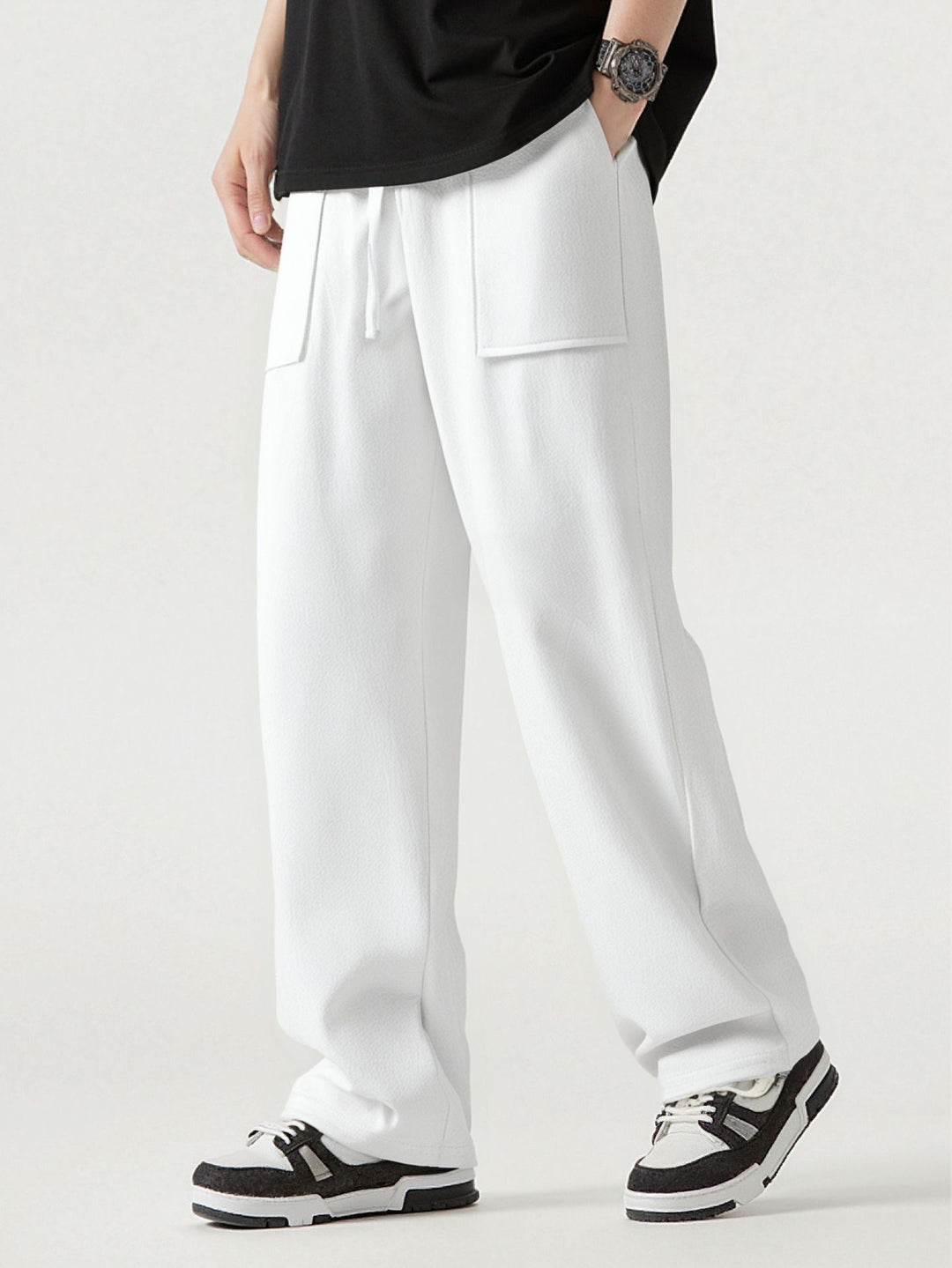Herren Bequeme Cargo-Hose mit praktischen Taschen und elastischem Bund EB