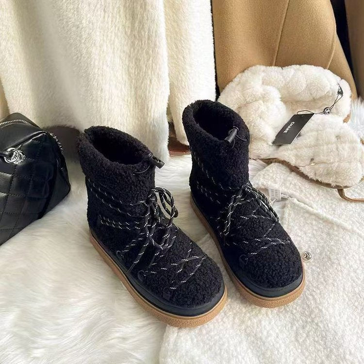 Damen Winterboots mit kuscheligem Innenfutter und rutschfester Sohle EB