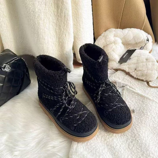 Damen Winterboots mit kuscheligem Innenfutter und rutschfester Sohle EB