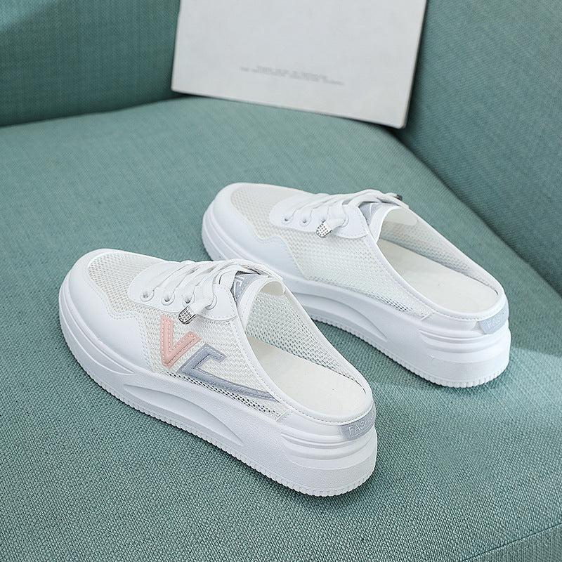 Damen atmungsaktive Slip-On Sneakers mit bequemer Dämpfung EB