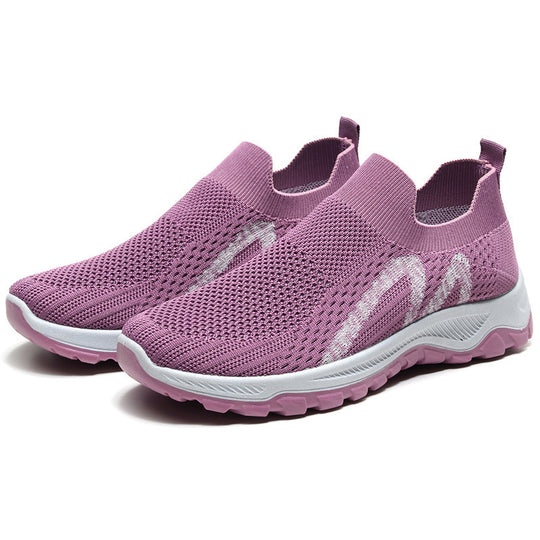 Damen Atmungsaktive Sneaker mit elastischem Einstieg und rutschfester Sohle EB