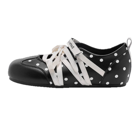 Damen elegante Ballerinas mit Punkten EB