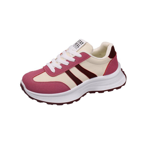 Damen Komfortable Sneakers mit modischer Plateau-Sohle EB