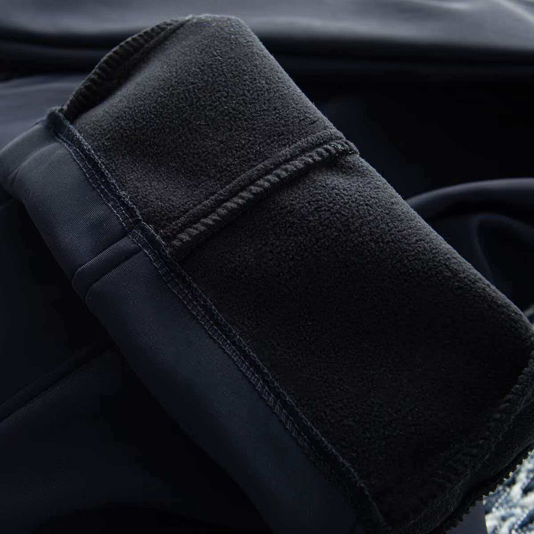 Damen nan kurz geschnittenes Bouclé-Blouson-Set mit Stehkragen, verdecktem Reißverschluss und High-Waist Schlaghose EB