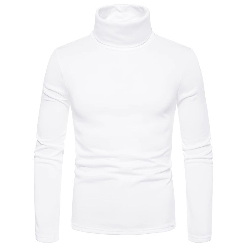 Herren Rollkragenpullover aus hochwertigem Baumwollmix mit figurbetontem Schnitt EB
