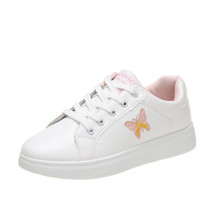 Damen Sneakers mit stilvollem Schmetterlingsmotiv und bequemer Sohle EB