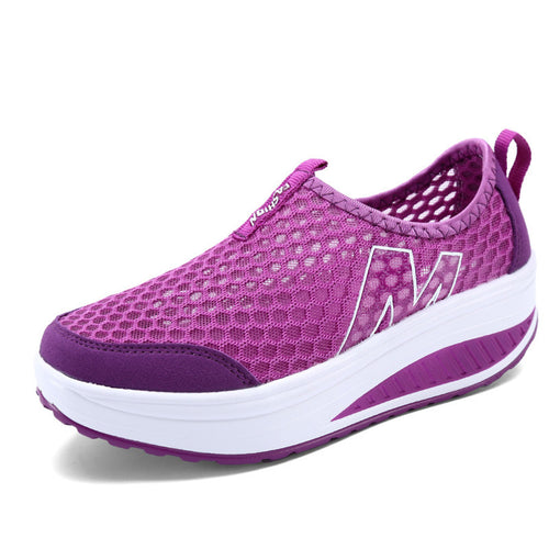 Damen Atmungsaktive Slip-On Sneakers mit rutschfester Sohle und dämpfendem Sohlenprofil EB