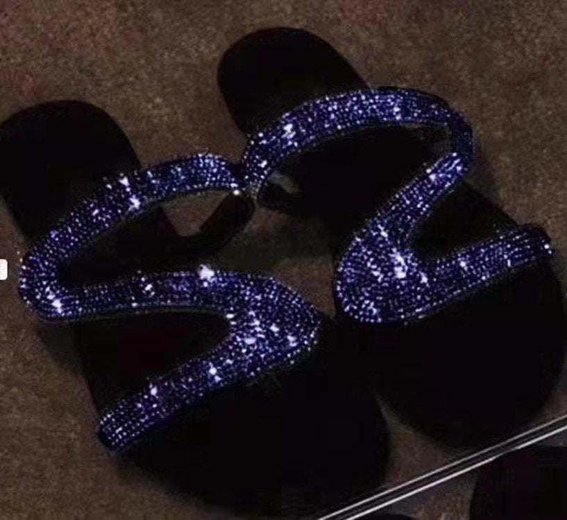 Damen Glitzernde Riemchensandalen mit komfortablem Fußbett und rutschfester Sohle EB
