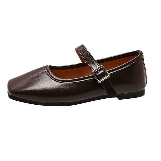 Damen Ballerinas mit verstellbarem Schnallenriemen und elegantem Design EB