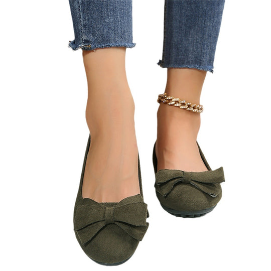 Damen Ballerinas mit elegantem Schleifendetail EB