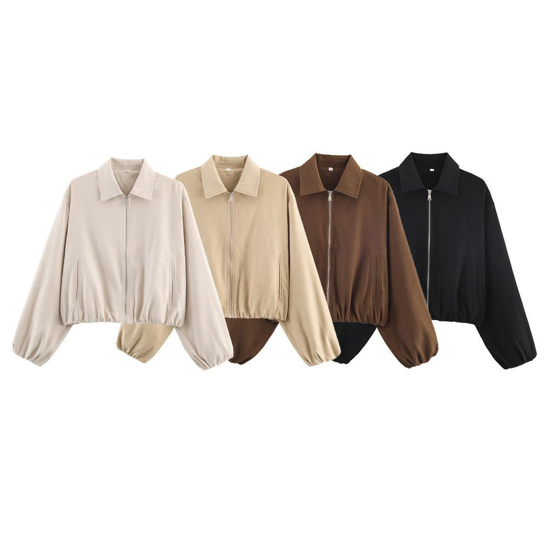 Damen Übergangsjacke mit lässigem Schnitt und elastischen Bündchen EB