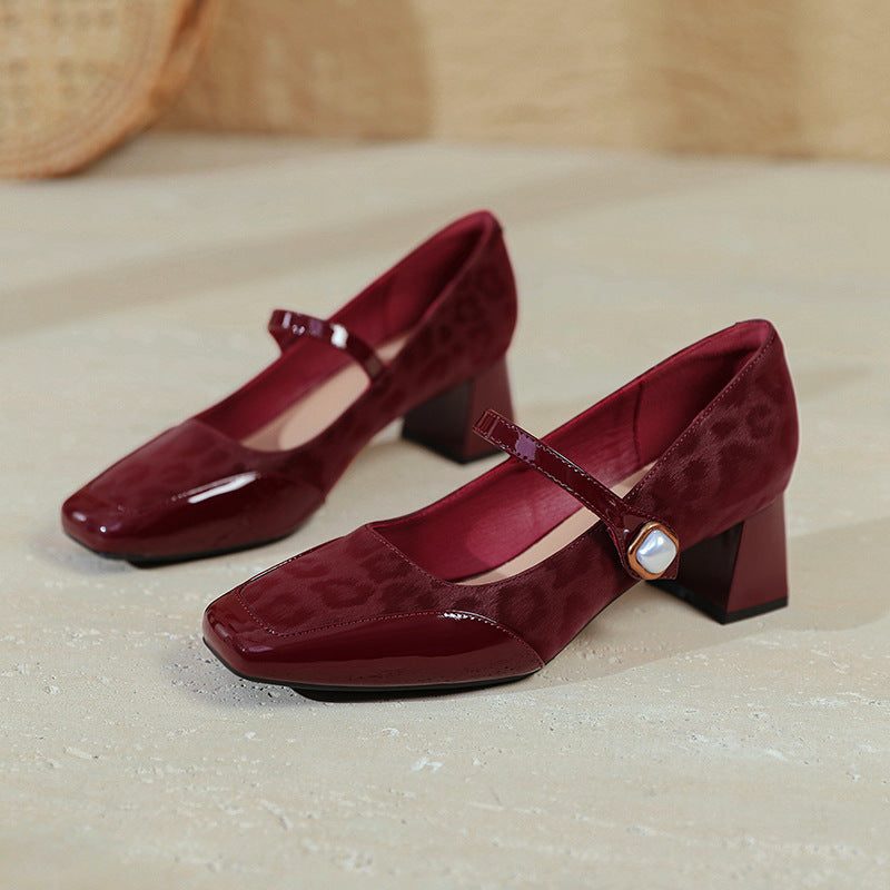 Damen elegante Ballerinas mit besonderem Riemen und dekorativem Detail EB