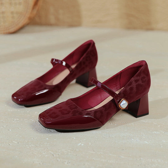 Damen elegante Ballerinas mit besonderem Riemen und dekorativem Detail EB