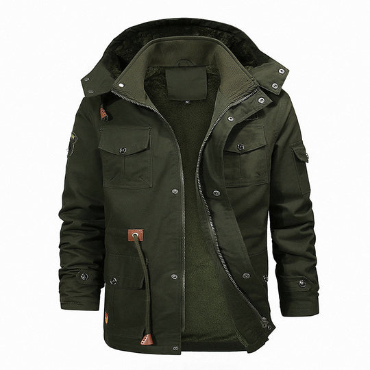 Herren robuste Utility-Jacke mit warmem Innenfutter EB