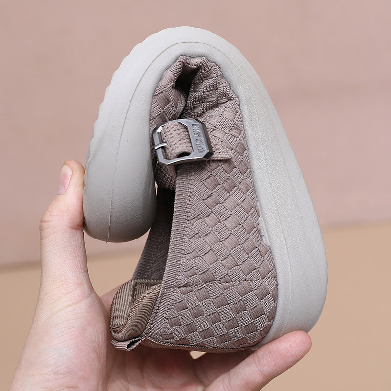 Damen Bequeme und atmungsaktive Freizeit-Schuhe mit verstellbarem Riemen EB
