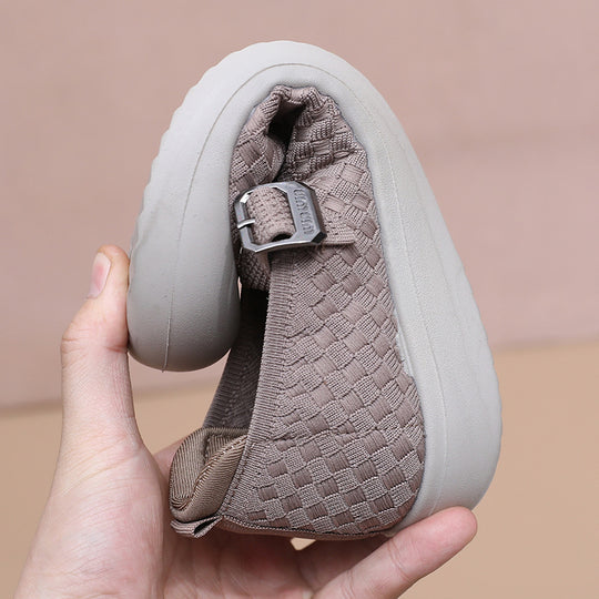 Damen Bequeme und atmungsaktive Freizeit-Schuhe mit verstellbarem Riemen EB