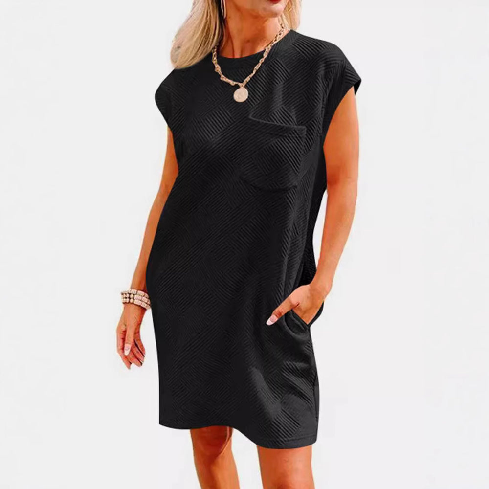 Damen lässiges Katzentop mit dekorativem Strukturdesign EB