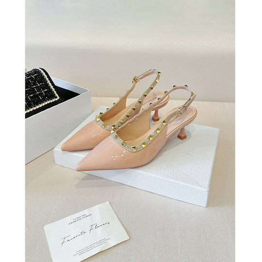Damen Slingback-Pumps mit modischem Nieten-Design EB