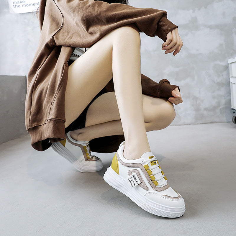 Damen sportive Sneakers mit modischem Design und dämpfender Sohle EB