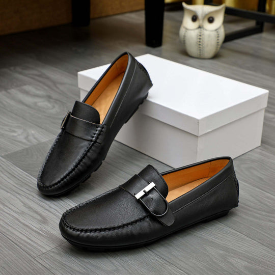Damen Mokassins mit eleganter Schnallen-Applikation EB