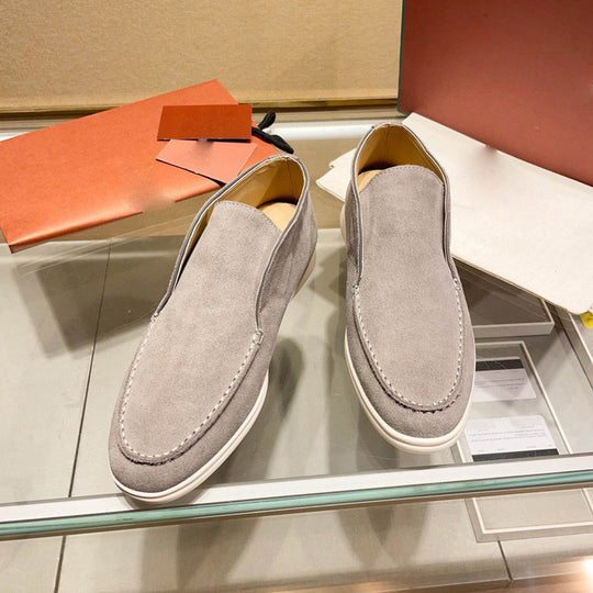 Damen Mokassin Slip-Ons aus hochwertigem Wildleder EB