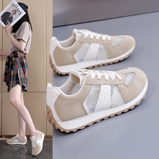 Damen Freizeitsneakers mit atmungsaktivem Mesh-Obermaterial und stoßdämpfender Sohle EB