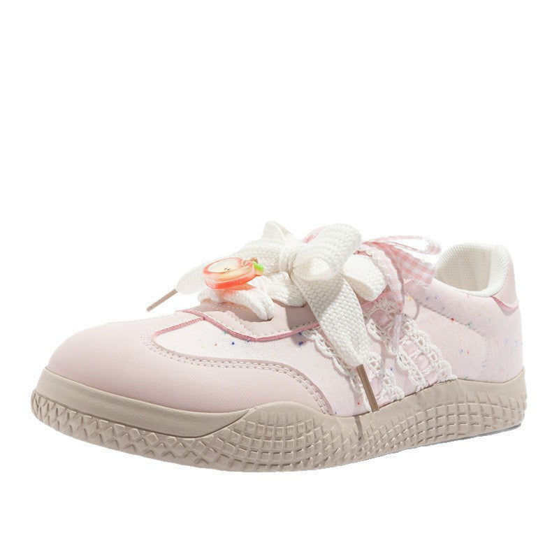 Damen Sneakers mit dekorativen Spitzen und atmungsaktivem Obermaterial EB