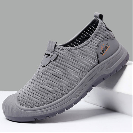 Damen Sportliche Slip-On Freizeitschuhe mit atmungsaktiver Struktur EB