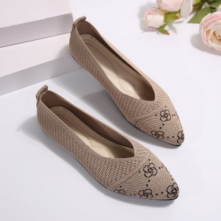 Damen Stilvolle und komfortable Ballerinas mit großem Schleifendetail EB