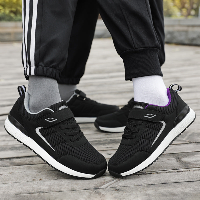 Damen Sportliche Sneaker mit verstellbarem Klettverschluss und atmungsaktiver Netzoberfläche EB