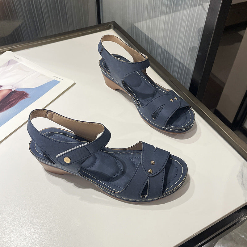 Damen komfortable Riemensandalen mit modischem Schnitt EB