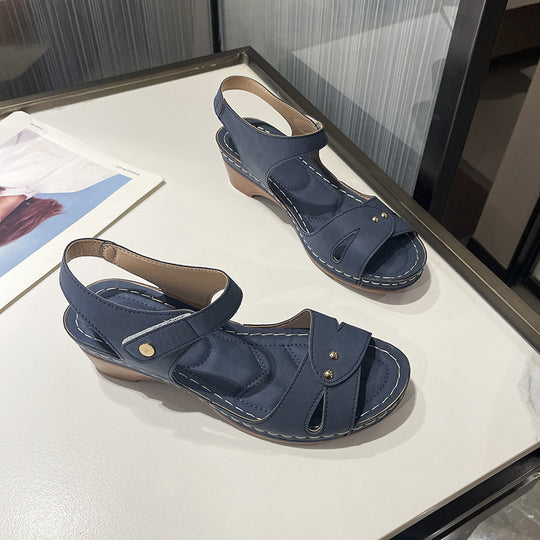 Damen komfortable Riemensandalen mit modischem Schnitt EB