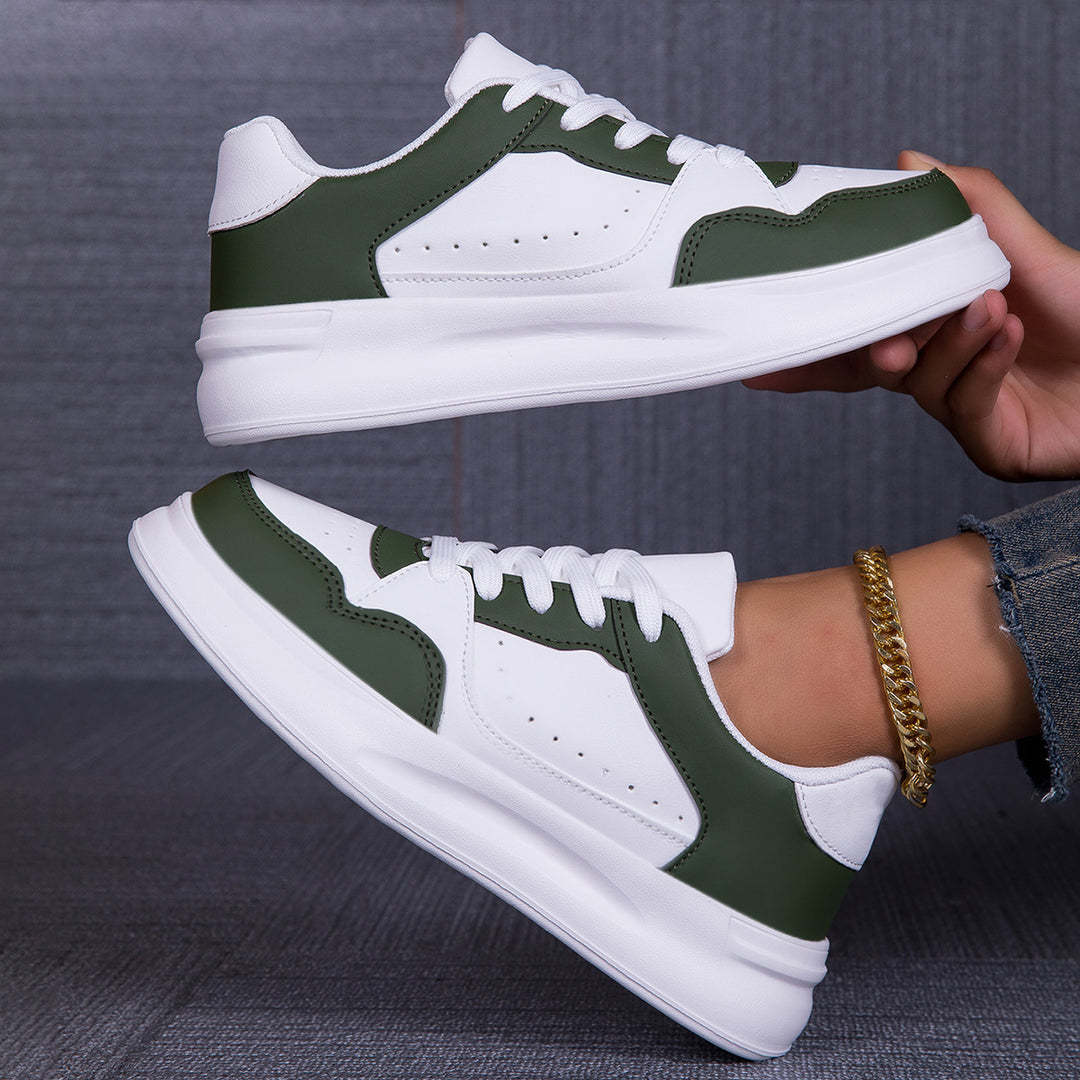 Damen Sneakers mit kontrastierenden Farbakzenten und dämpfender Sohle EB