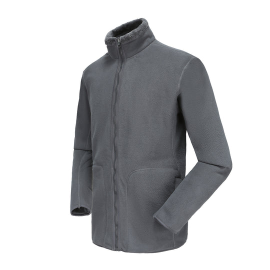 Damen nan kuschelige Fleecejacke mit hohem Stehkragen, durchgehendem Reißverschluss und figurformenden Nähten EB