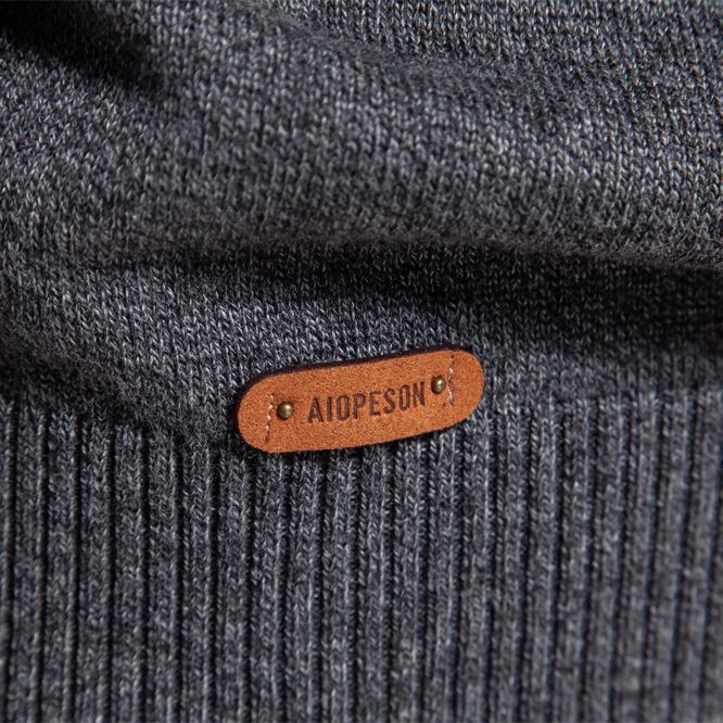 Herren Rundhals Pullover aus weichem Strickstoff EB