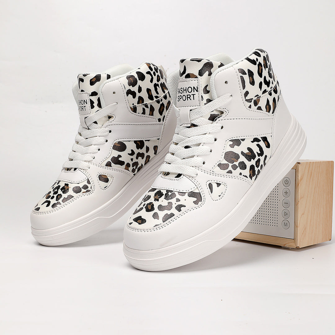 Damen Hochmodische Sneaker im Leoparden-Design EB
