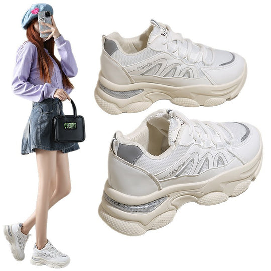 Damen Sportliche Sneakers mit ergonomischem Dämpfungssystem und modischem Mesh-Obermaterial EB
