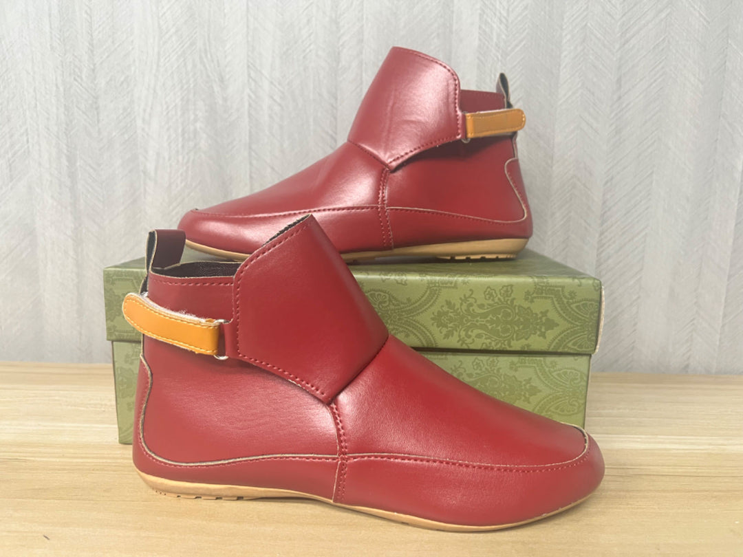 Damen elegante Stiefeletten aus hochwertigem mit modischem Riemen EB