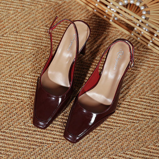 Damen Slingback-Pumps mit elegantem Rechteckabsatz EB