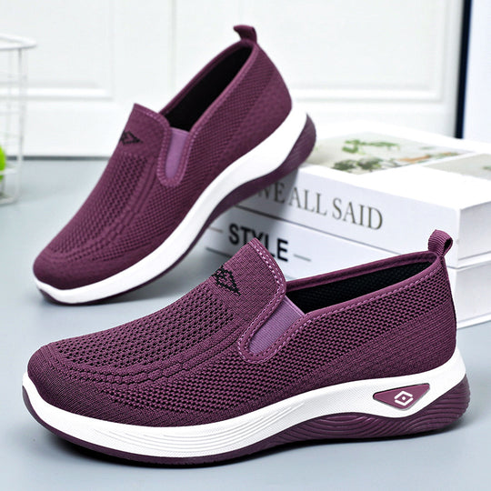 Damen Atmungsaktive Slip-On Sneakers mit rutschfester Sohle EB