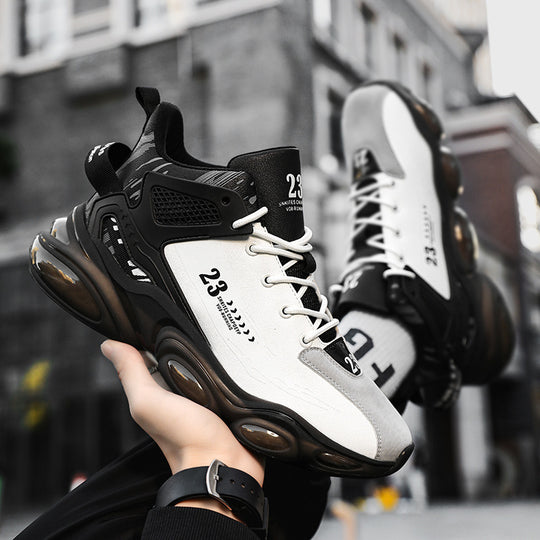 Unisex futuristische Plateau-Sneaker mit sichtbaren Luftkapseln, verstärkter Fersenzone und anatomischer Innensohle EB