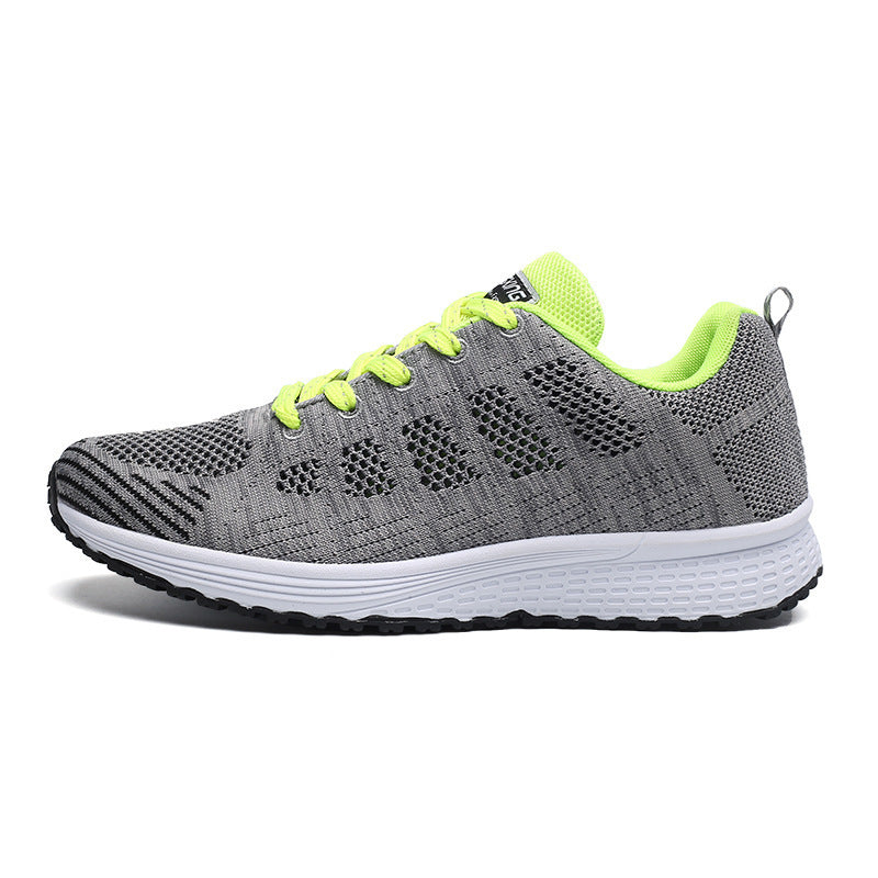 Unisex leichte gestrickte Freizeit- und Laufsneaker mit stoßabsorbierender Komfortsohle EB