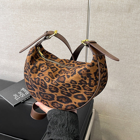 EB | Vintage Umhängetasche mit Leopardenmuster