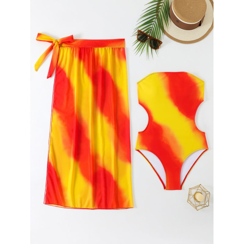 Damen Schwimmanzug und sommerlicher Wickelrock EB