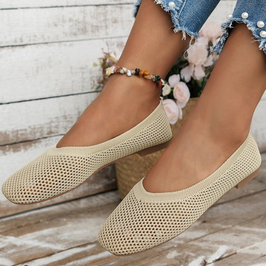 Damen atmungsaktive Flatschuhe mit luftiger Struktur EB
