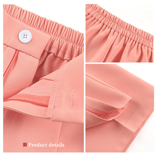 Damen Elegante Flared Pants mit hohem Bund und minimalistischen Details EB