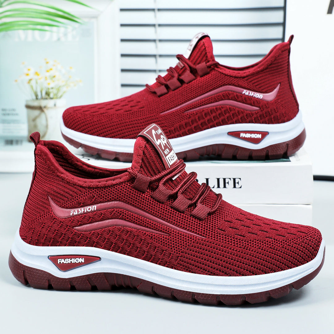 Damen Atmungsaktive Sneakers mit flexiblem Design und dämpfender Sohle EB