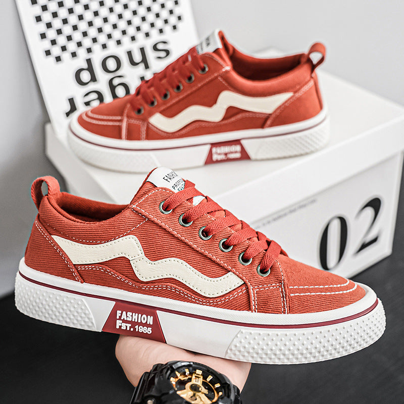 Damen lässige und strapazierfähige Sneakers mit modischen Kontrastelementen EB